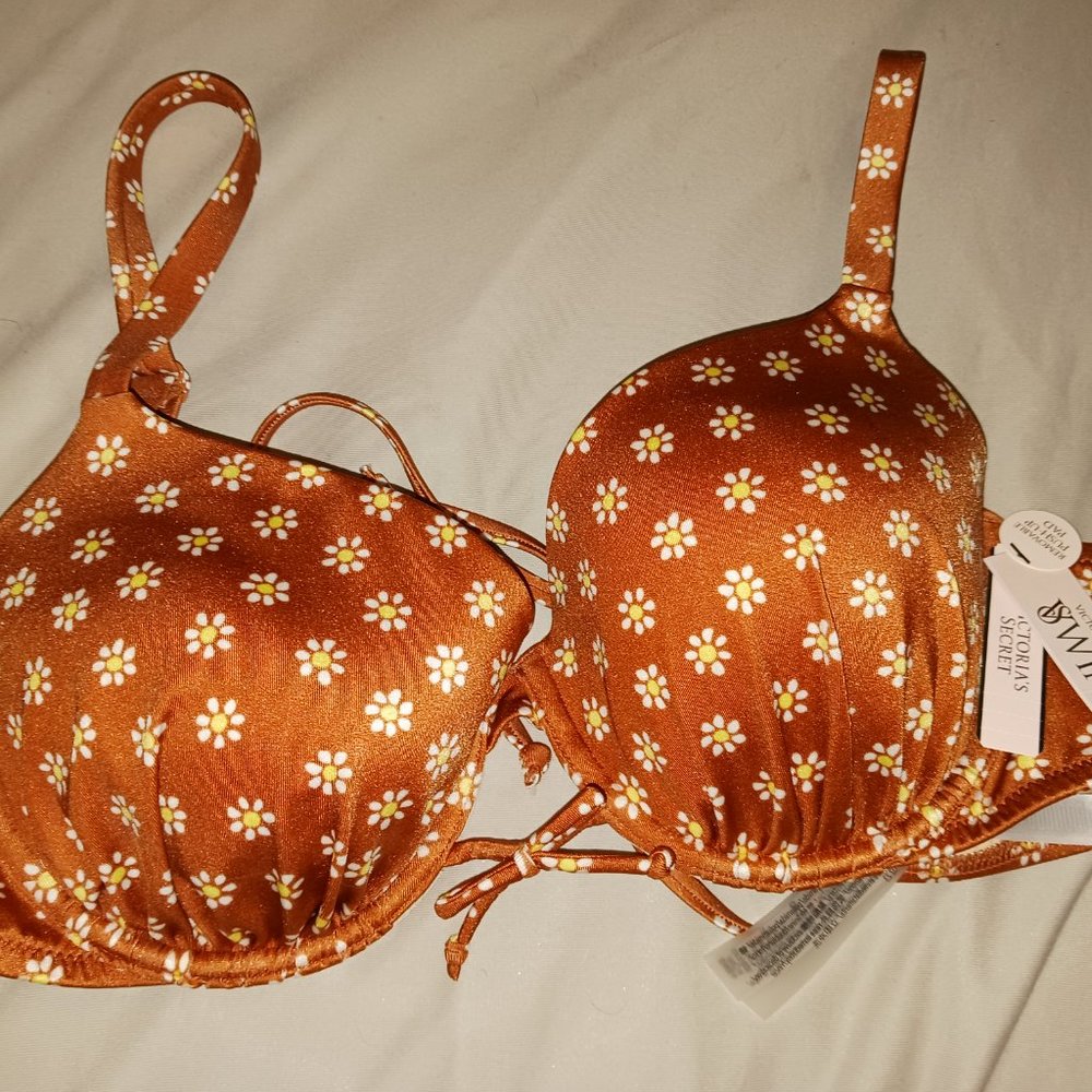NWT! Ÿictoria's Secret Bikini Top Sz 36C - Picture 7 of 8